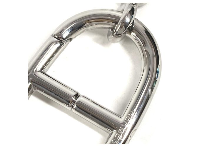 Ring Hermès HERMES Logo Chaine d'Ancre Portachiavi Catena Argento - vista 4