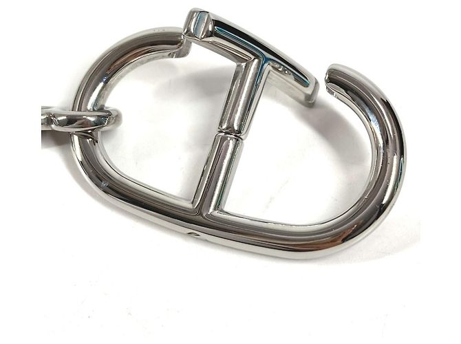 Ring Hermès HERMES Logo Chaine d'Ancre Portachiavi Catena Argento - vista 9