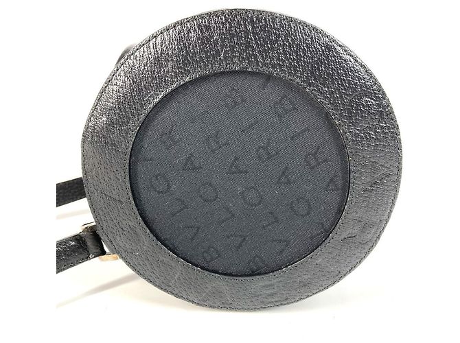 Bulgari Borsa a spalla con pattina in pelle nera e tela Bvlgari Nero - vista 4