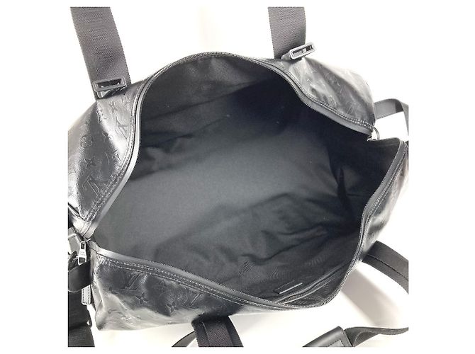 Borsa da viaggio Keepall 55 Monogram Storm di Louis Vuitton Nero - vista 10