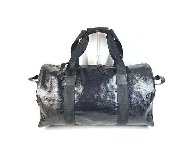 Borsa da viaggio Keepall 55 Monogram Storm di Louis Vuitton Nero - vista 2