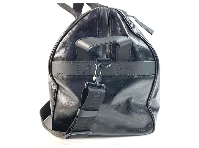 Borsa da viaggio Keepall 55 Monogram Storm di Louis Vuitton Nero - vista 3