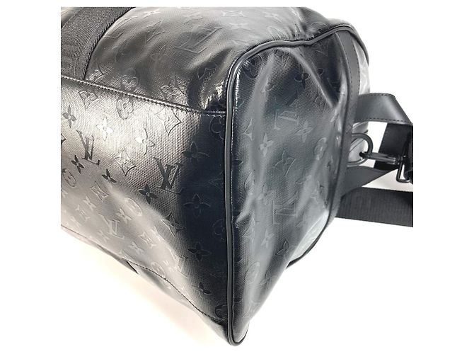 Borsa da viaggio Keepall 55 Monogram Storm di Louis Vuitton Nero - vista 6