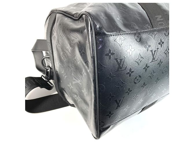 Borsa da viaggio Keepall 55 Monogram Storm di Louis Vuitton Nero - vista 7