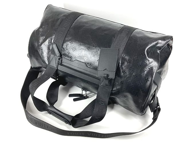Borsa da viaggio Keepall 55 Monogram Storm di Louis Vuitton Nero - vista 8