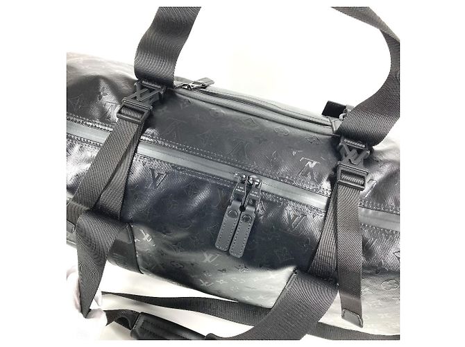 Borsa da viaggio Keepall 55 Monogram Storm di Louis Vuitton Nero - vista 9