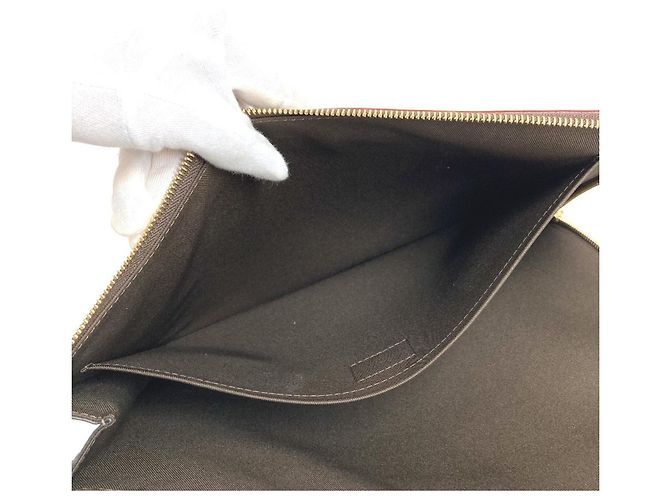 Borsa Clutch Pochette Jour Monogram di Louis Vuitton Marrone - vista 13