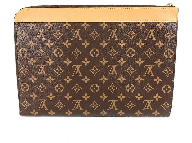 Borsa Clutch Pochette Jour Monogram di Louis Vuitton Marrone - vista 2