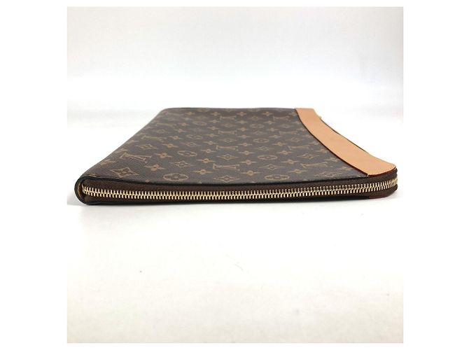 Borsa Clutch Pochette Jour Monogram di Louis Vuitton Marrone - vista 4