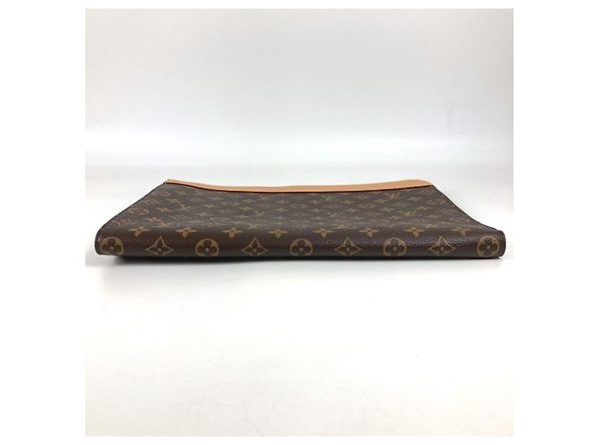 Borsa Clutch Pochette Jour Monogram di Louis Vuitton Marrone - vista 5