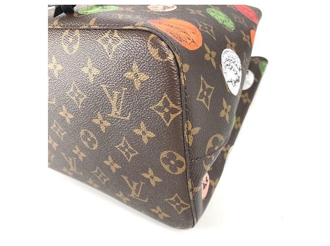 Borsa a spalla a secchiello NeoNoe MM Monogram Cameo di Louis Vuitton Marrone Multicolore - vista 6