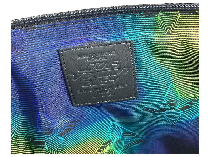Bolso Clutch de Cordero Louis Vuitton Negro - vista 14