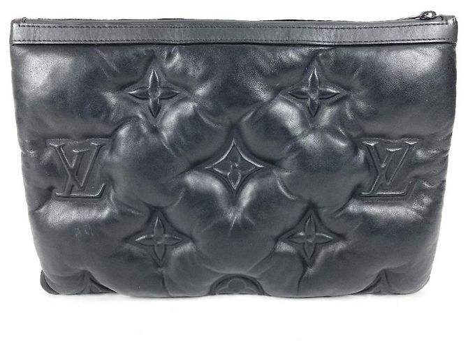 Bolso Clutch de Cordero Louis Vuitton Negro - vista 2
