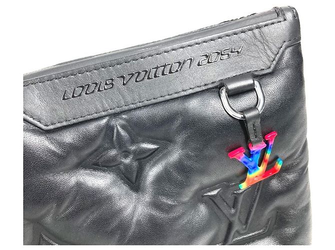 Bolso Clutch de Cordero Louis Vuitton Negro - vista 8