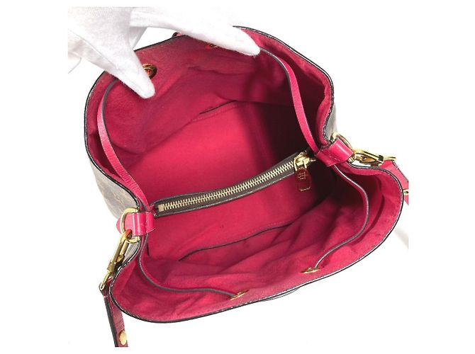 Néonoé Borsa a Spalla NeoNoe Monogram Louis Vuitton Marrone Rosa - vista 10