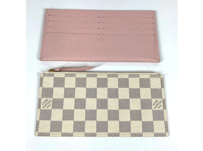Pochette Félicie Pochette Felicie Damier Azur di Louis Vuitton Rosa Bianco - vista 12