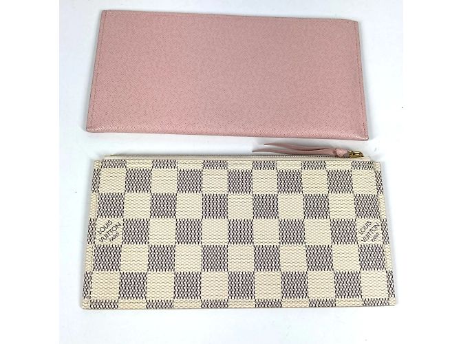 Pochette Félicie Pochette Felicie Damier Azur di Louis Vuitton Rosa Bianco - vista 13