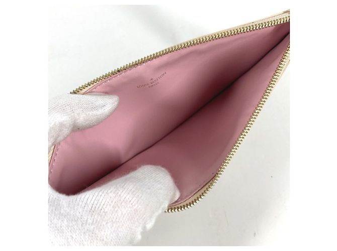 Pochette Félicie Pochette Felicie Damier Azur di Louis Vuitton Rosa Bianco - vista 15