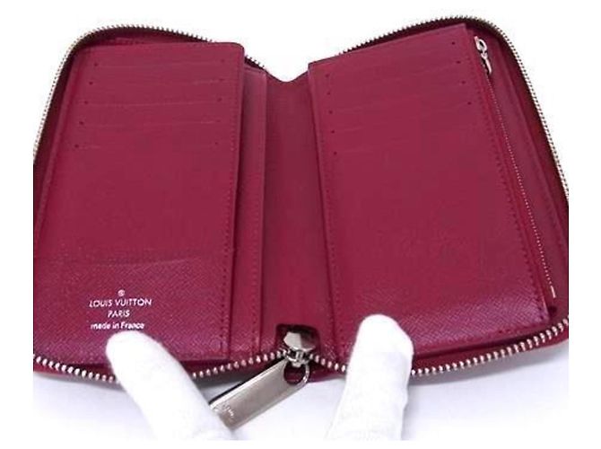 Cartera Compacta Zippy Louis Vuitton Roja Fucsia - vista 4