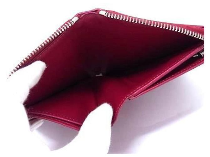 Cartera Compacta Zippy Louis Vuitton Roja Fucsia - vista 5