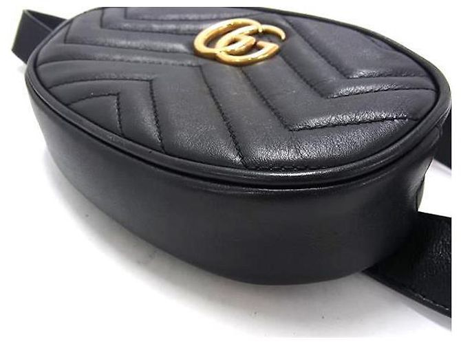 Borsa a vita GG Marmont di GUCCI Nero - vista 7