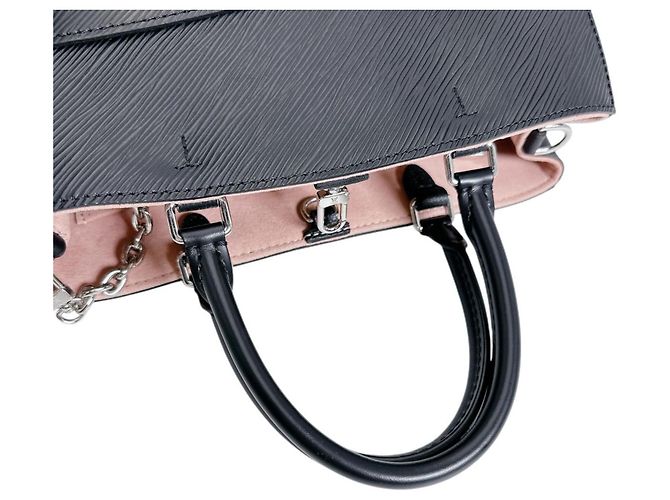 Borsa Marel Tote BB in pelle Epi Louis Vuitton Nero - vista 9