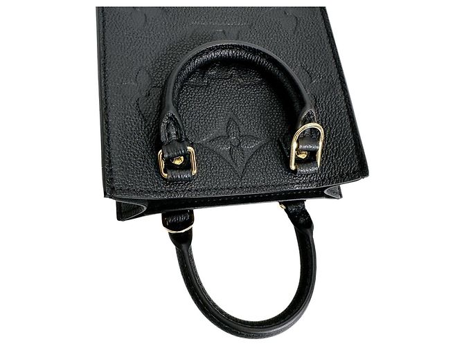 Borsa a Spalla Petite Sac Plat Monogram Empreinte Louis Vuitton Nero - vista 10