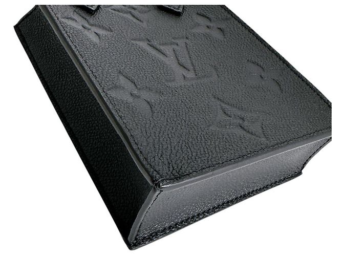 Borsa a Spalla Petite Sac Plat Monogram Empreinte Louis Vuitton Nero - vista 5