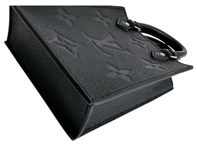 Borsa a Spalla Petite Sac Plat Monogram Empreinte Louis Vuitton Nero - vista 6
