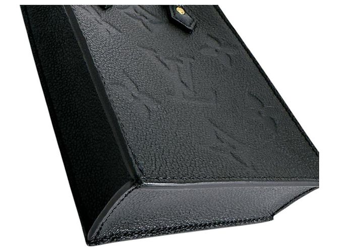 Borsa a Spalla Petite Sac Plat Monogram Empreinte Louis Vuitton Nero - vista 7