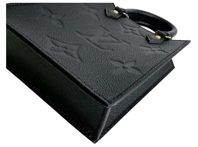 Borsa a Spalla Petite Sac Plat Monogram Empreinte Louis Vuitton Nero - vista 8