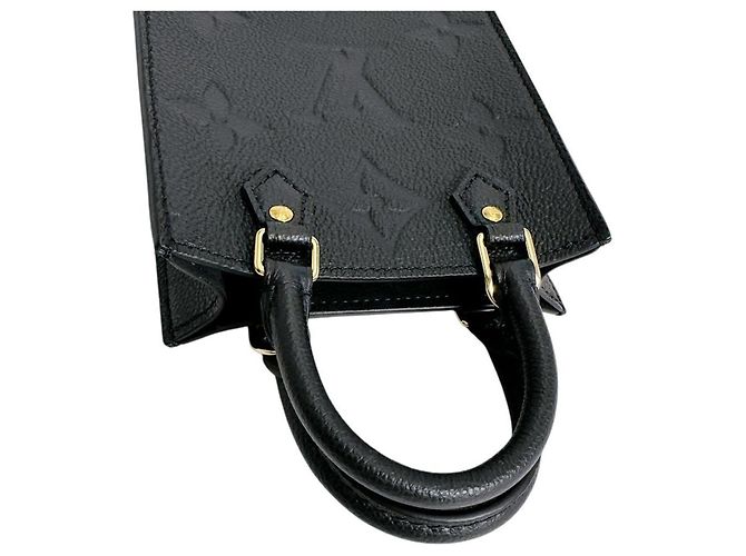 Borsa a Spalla Petite Sac Plat Monogram Empreinte Louis Vuitton Nero - vista 9