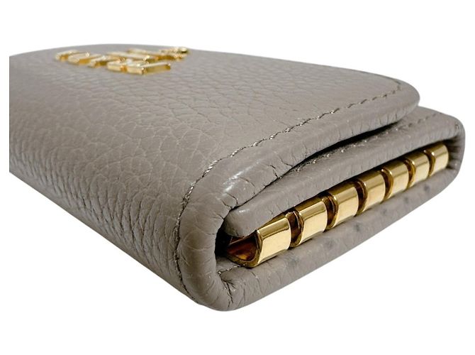 Prada 6-Key Key Case in Grayish Leather Grey - view 5