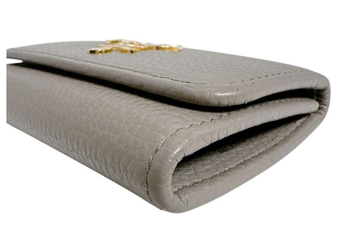 Prada 6-Key Key Case in Grayish Leather Grey - view 7