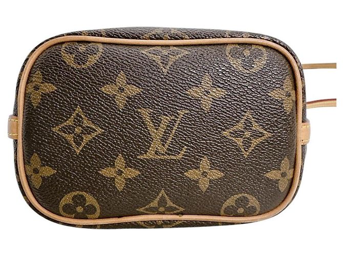 Noe Borsa a Spalla Nano Noé in Tela Monogram Louis Vuitton Marrone - vista 5