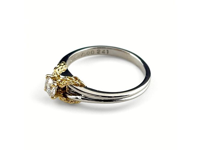 Anello Design Diamante Dior Christian Dior in Platino - view 2