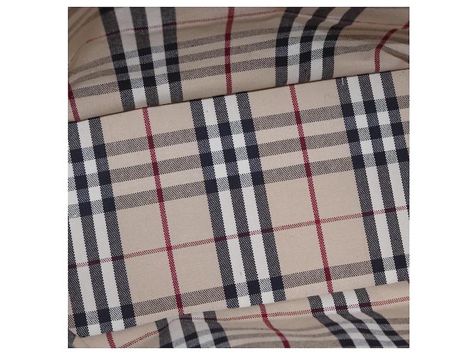 Burberry Nova Check Tote aus Canvas Klein Beige - Ansicht 5