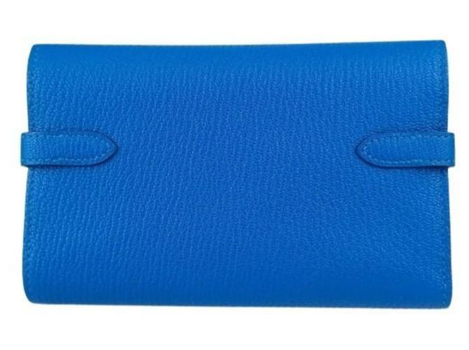Cartera Medium Kelly Deprien de Hermès Azul - vista 3