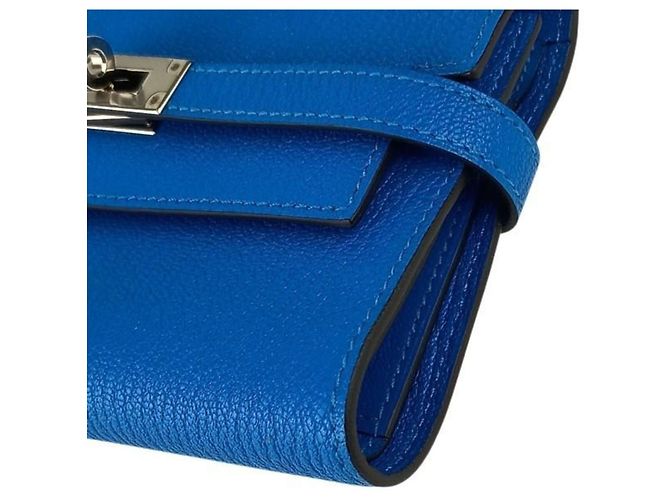 Cartera Medium Kelly Deprien de Hermès Azul - vista 5