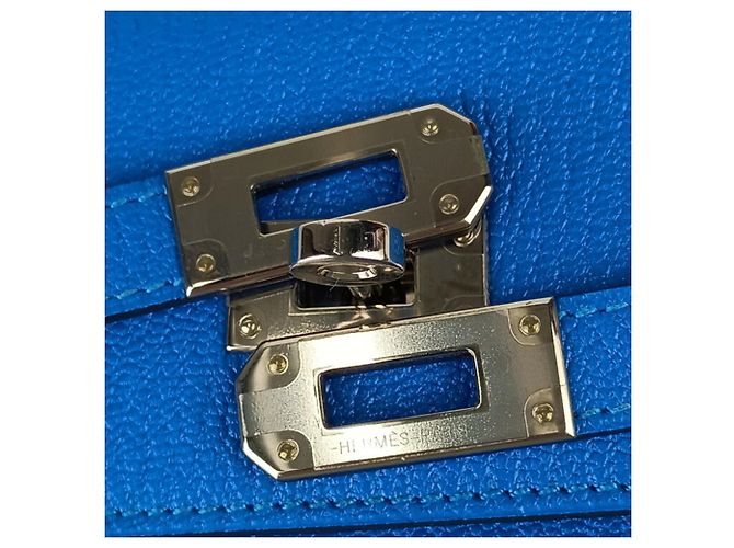 Cartera Medium Kelly Deprien de Hermès Azul - vista 6