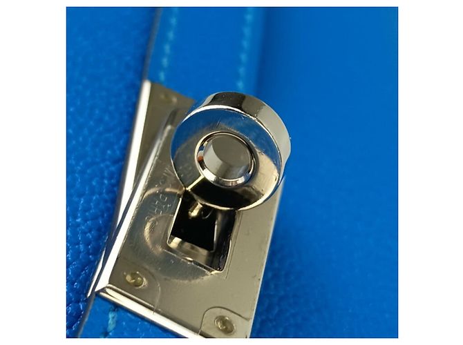 Cartera Medium Kelly Deprien de Hermès Azul - vista 7