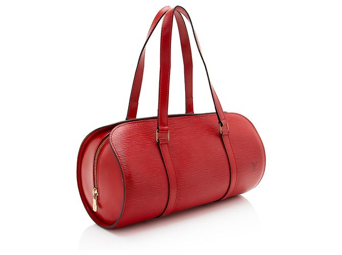 Borsa Soufflot in pelle Epi vintage Louis Vuitton Rosso - vista 2