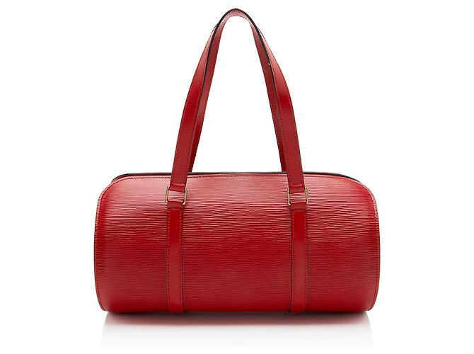 Borsa Soufflot in pelle Epi vintage Louis Vuitton Rosso - vista 3