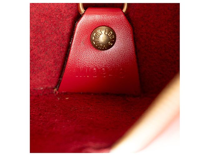 Borsa Soufflot in pelle Epi vintage Louis Vuitton Rosso - vista 6