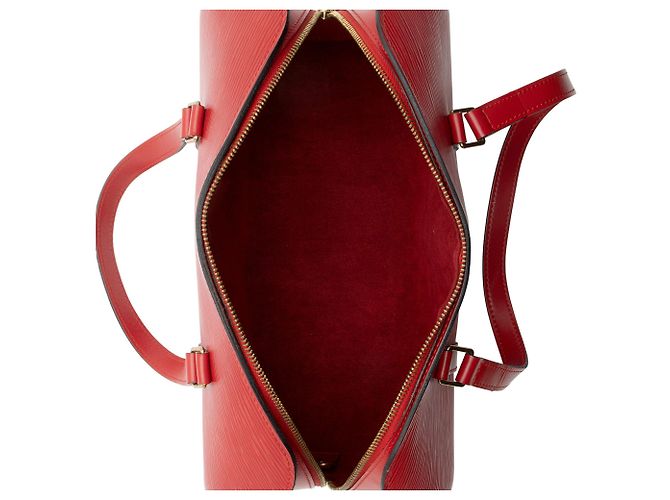 Borsa Soufflot in pelle Epi vintage Louis Vuitton Rosso - vista 7