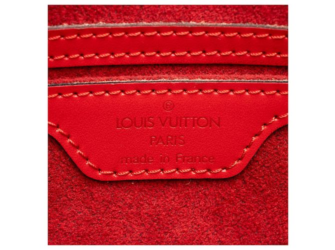 Borsa Soufflot in pelle Epi vintage Louis Vuitton Rosso - vista 8