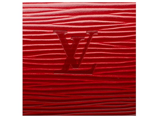 Borsa Soufflot in pelle Epi vintage Louis Vuitton Rosso - vista 9