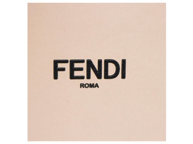 Fendi Leather Vertical Box Shoulder Bag Nero - vista 9