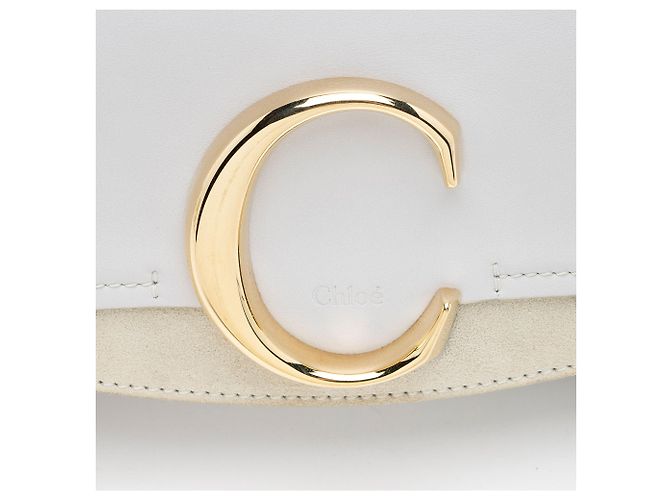 C Belt Bag Chloé Borsa C in Pelle di Vitello Chloe Blu - vista 10