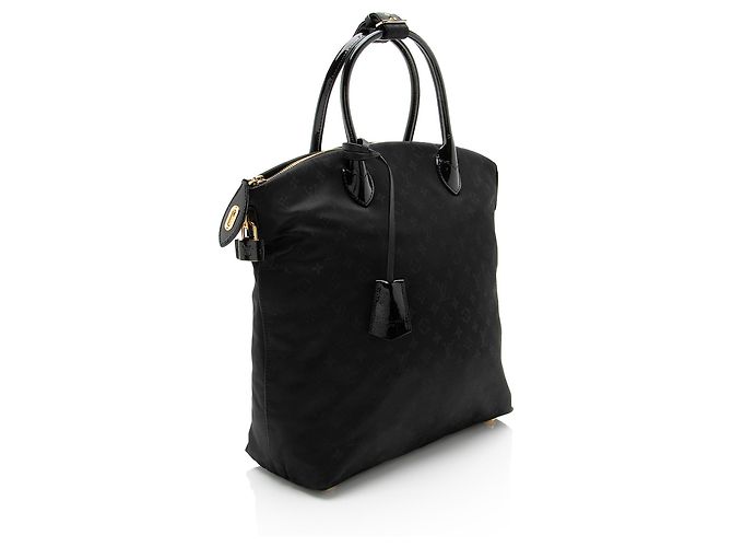 Louis Vuitton Nylon Desire Vertical Lockit MM Satchel Schwarz - Ansicht 2